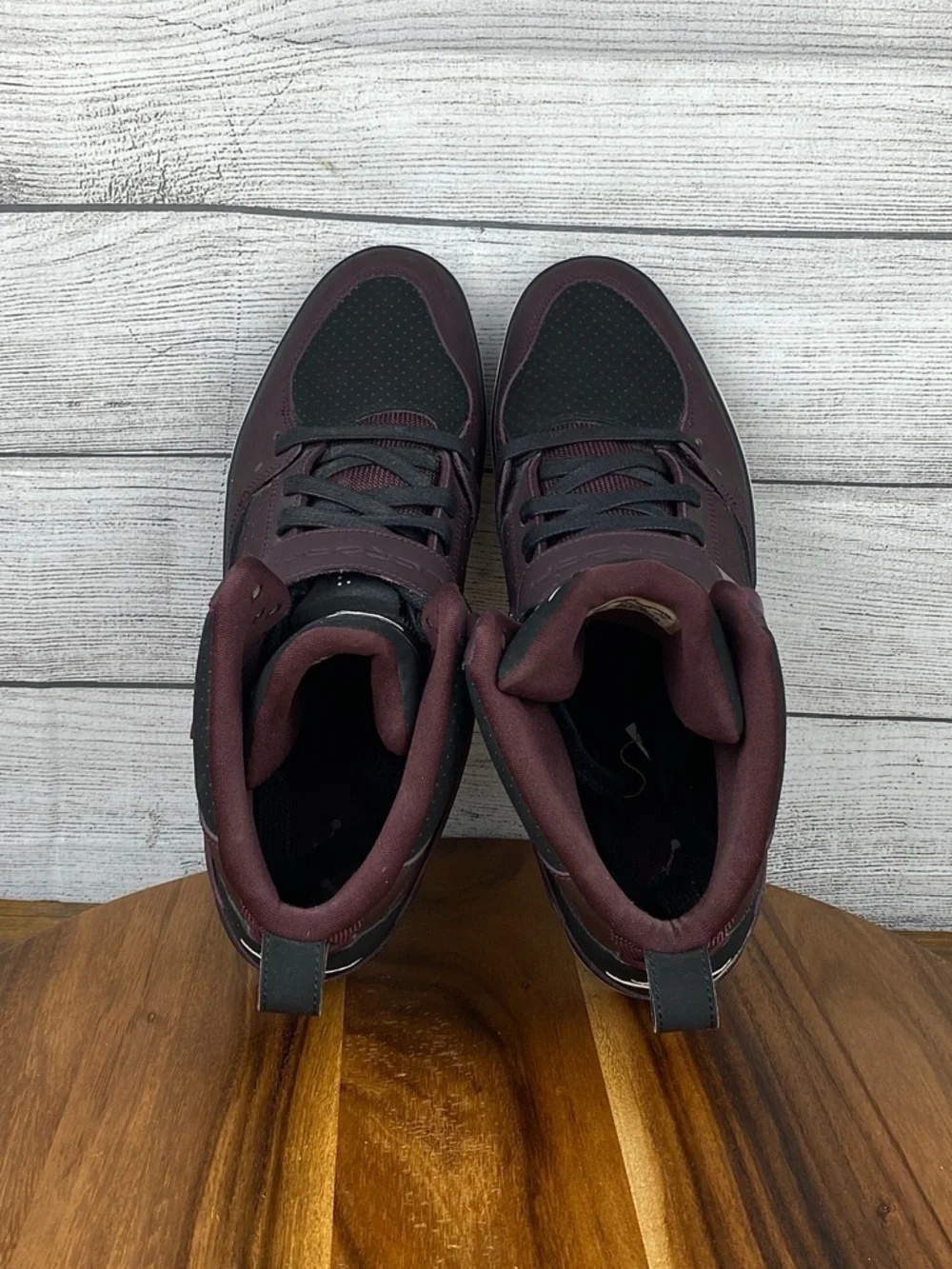 Jordan Flight 45 V Deep Burgundy Black High Top Shoes 683366-609 Men’s Size 12